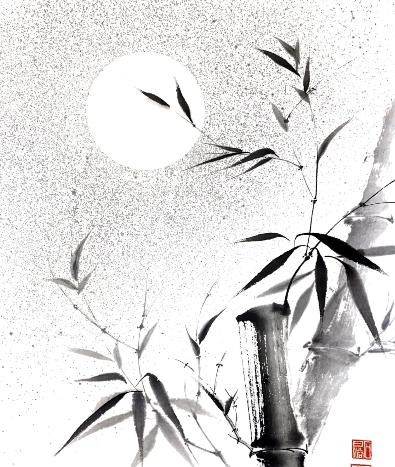 Bambou dans la lumière de lune, Catalina Maftei